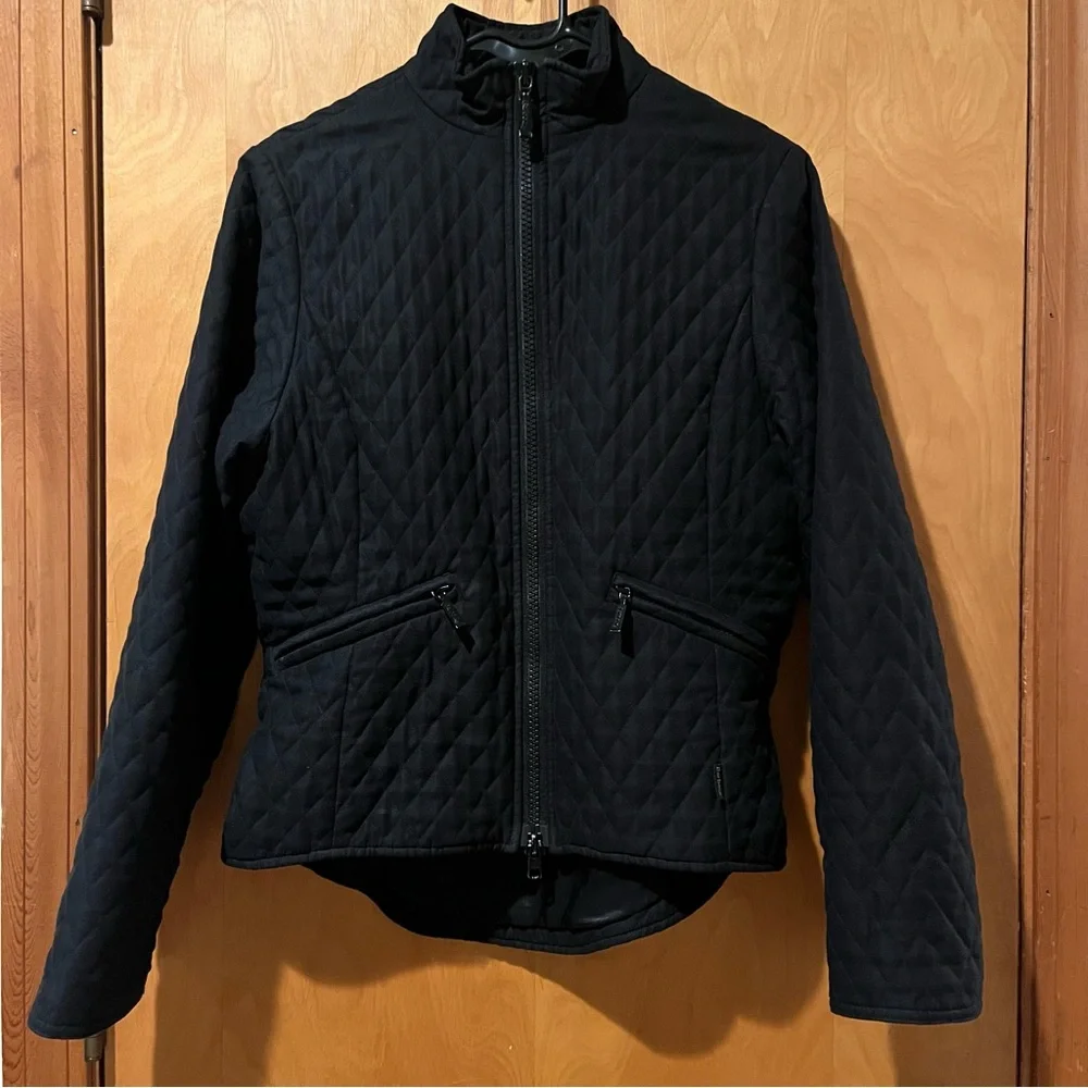 Barbour black quilted double-zip jacket - Picture 2 of 10